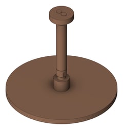 3D Shaded Image of Shower Ceiling Plumbline Buddy Progetto Rainhead 250mm