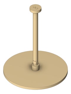 3D Shaded Image of Shower Ceiling Plumbline Buddy Progetto Rainhead 300mm