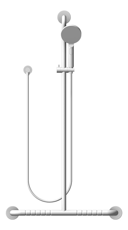 Front Image of Shower Rail Plumbline Slider