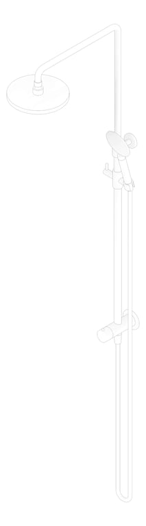 3D Documentation Image of Shower Twin Plumbline Buddy Progetto Column