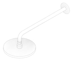3D Documentation Image of Shower Wall Plumbline Buddy Progetto Rainhead