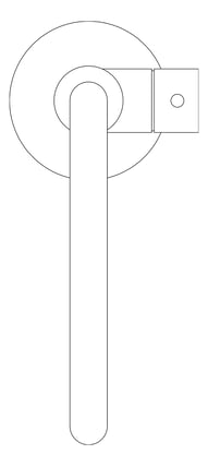 Plan Image of Mixer Freestanding Plumbline Buddy Progetto Bath Square