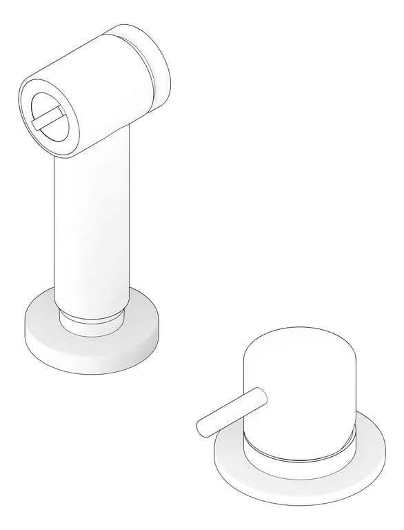 Image of Spout Kitchen Plumbline Buddy DeckMount RinseSpray