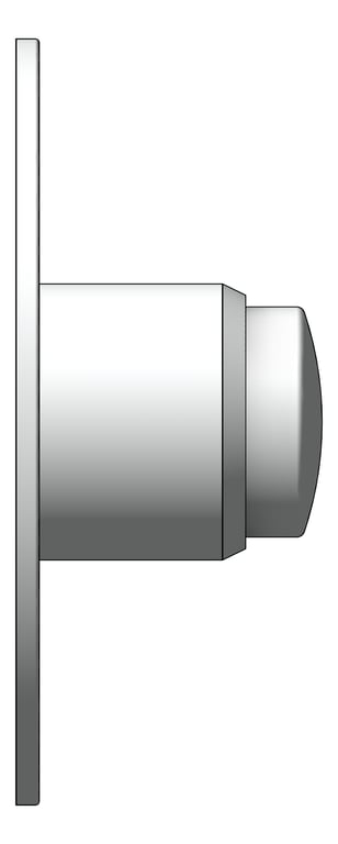 Left Image of FlushButton Wall Plumbline Progetto Tempo Urinal