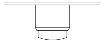 Plan Image of FlushButton Wall Plumbline Progetto Tempo Urinal