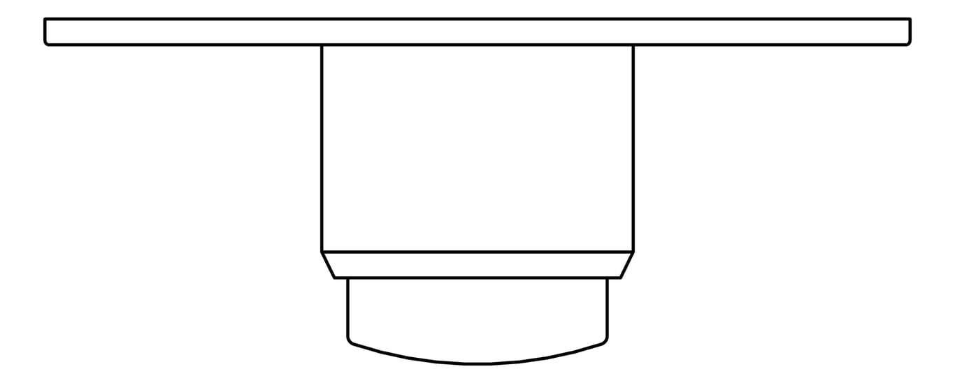 Plan Image of FlushButton Wall Plumbline Progetto Tempo Urinal