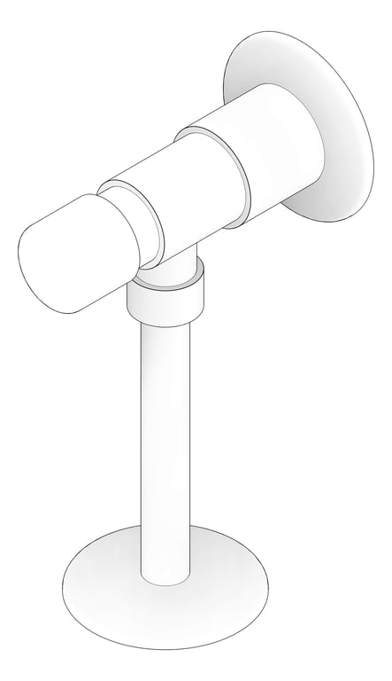 3D Documentation Image of FlushButton Wall Plumbline Progetto Zen TopInlet