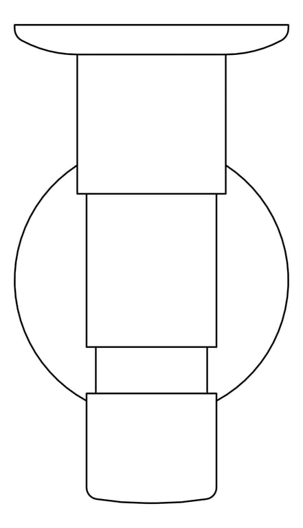 Plan Image of FlushButton Wall Plumbline Progetto Zen TopInlet