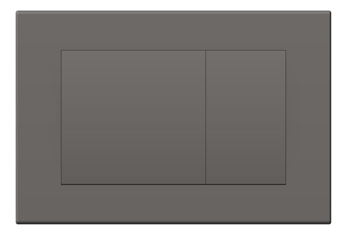 Front Image of FlushPlate Wall Plumbline Metal