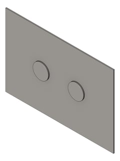 3D Shaded Image of FlushPlate Wall Plumbline Oli