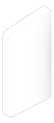 3D Documentation Image of Partition WallHung Plumbline Progetto Zen Urinal