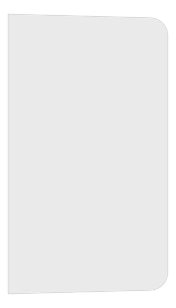 Left Image of Partition WallHung Plumbline Progetto Zen Urinal