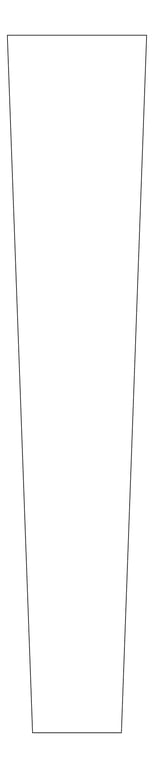 Plan Image of Partition WallHung Plumbline Progetto Zen Urinal