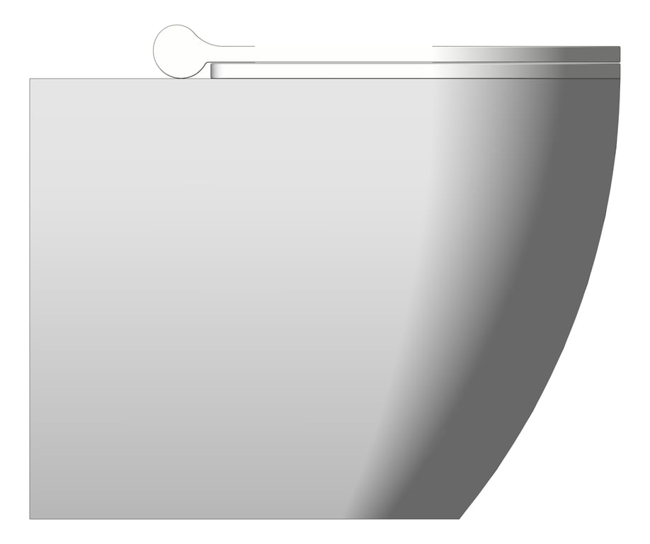 Left Image of ToiletPan Floor Plumbline Sfera SlimSeat