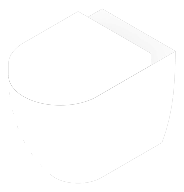 3D Documentation Image of ToiletPan Floor Plumbline Sfera ThickSeat