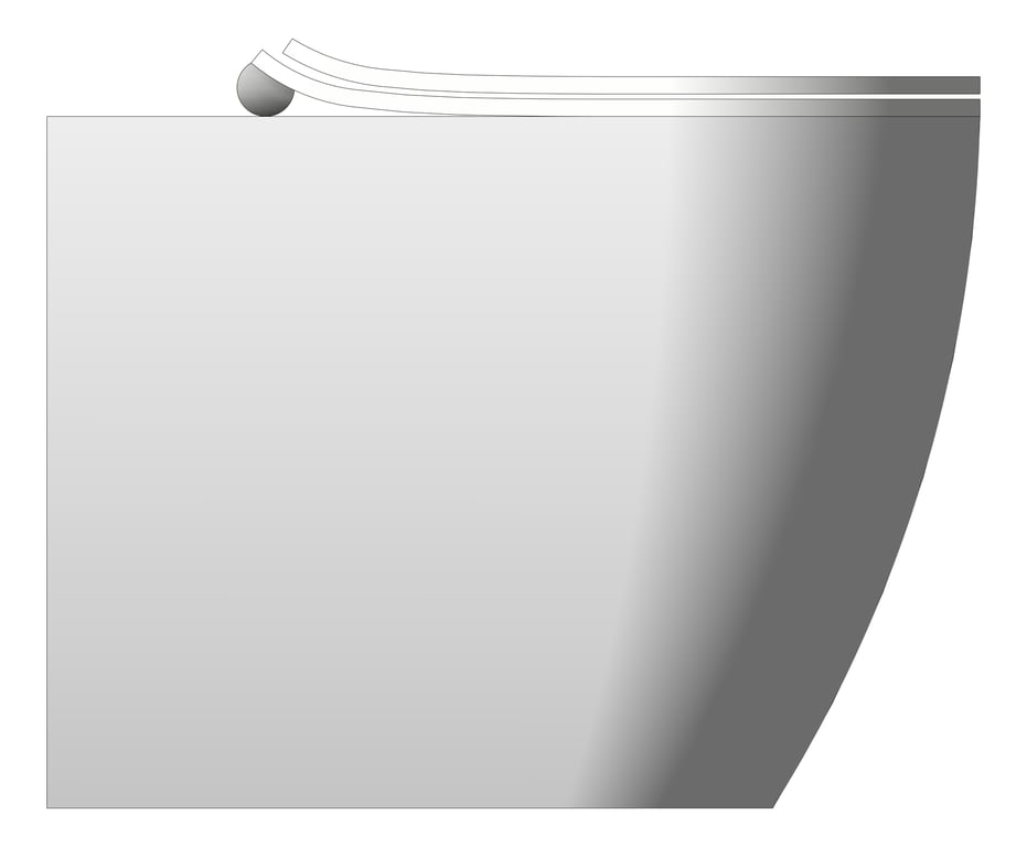 Left Image of ToiletPan Floor Plumbline ZenII Slim