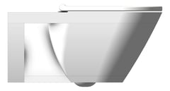 Left Image of ToiletPan WallHung Plumbline Sfera RearInlet