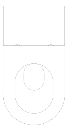 Plan Image of ToiletPan WallHung Plumbline Sfera RearInlet