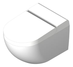 3D Shaded Image of ToiletPan WallHung Plumbline Sfera Rimless