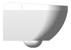 Left Image of ToiletPan WallHung Plumbline Sfera Rimless