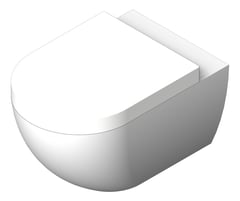3D Shaded Image of ToiletPan WallHung Plumbline Sfera ThickSeat