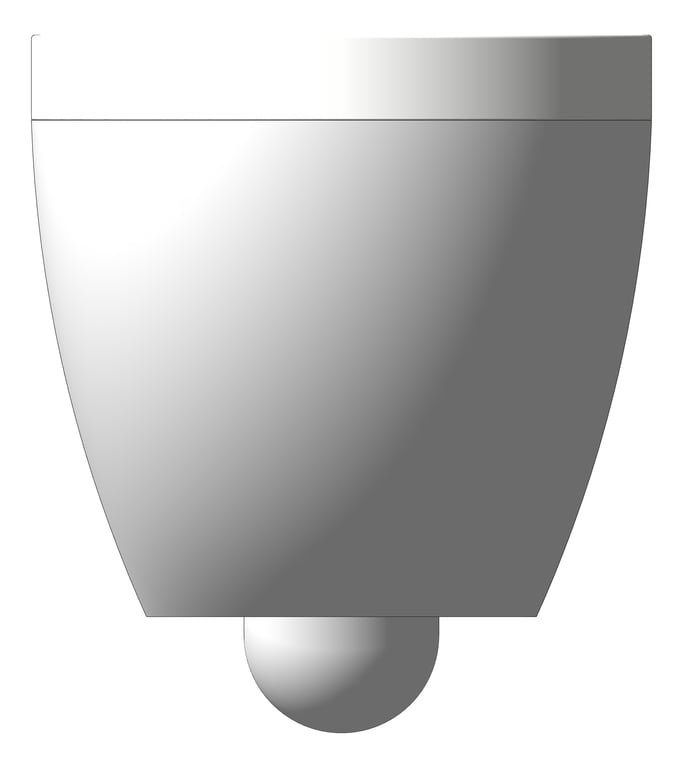 Front Image of ToiletPan WallHung Plumbline Sfera ThickSeat
