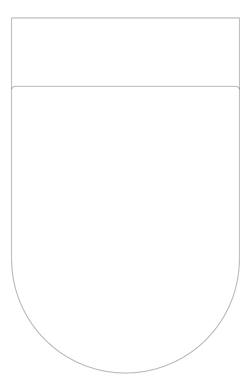 Plan Image of ToiletPan WallHung Plumbline Sfera ThickSeat