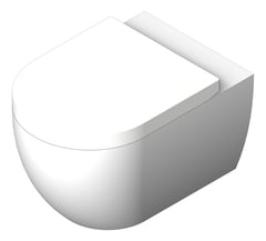 3D Shaded Image of ToiletPan WallHung Plumbline ZenII