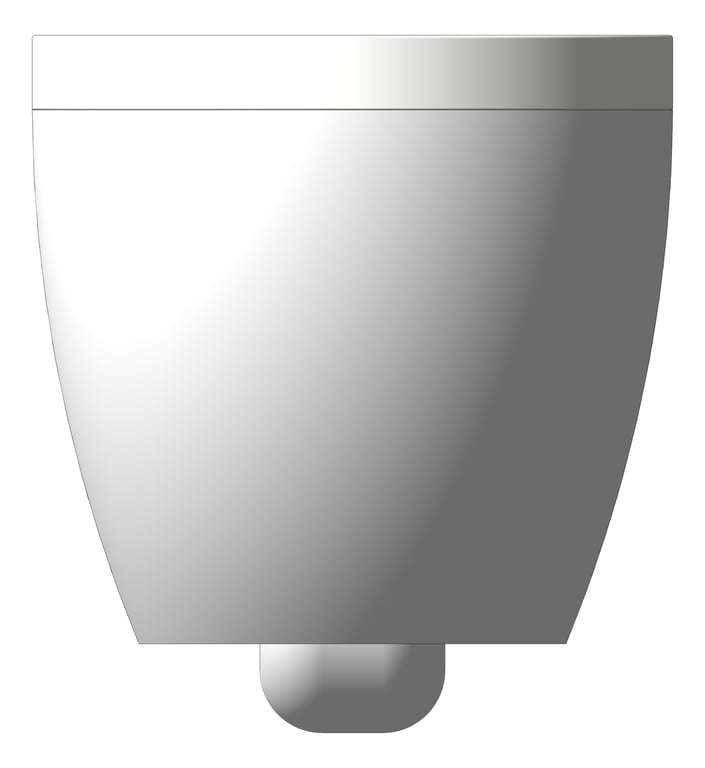 Front Image of ToiletPan WallHung Plumbline ZenII