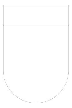 Plan Image of ToiletPan WallHung Plumbline ZenII