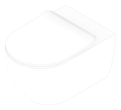 3D Documentation Image of ToiletPan WallHung Plumbline ZenII Slim