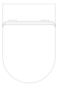 Plan Image of ToiletPan WallHung Plumbline ZenII Slim