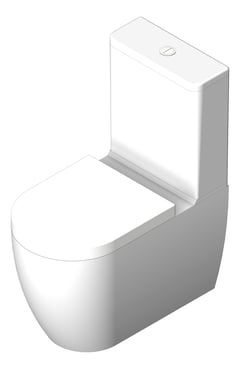 3D Shaded Image of ToiletSuite Floor Plumbline ZenII