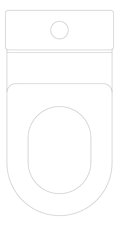 Plan Image of ToiletSuite WallFaced Plumbline Evo Accessible RaisedButton