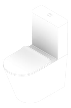 3D Documentation Image of ToiletSuite WallFaced Plumbline Evo Slim