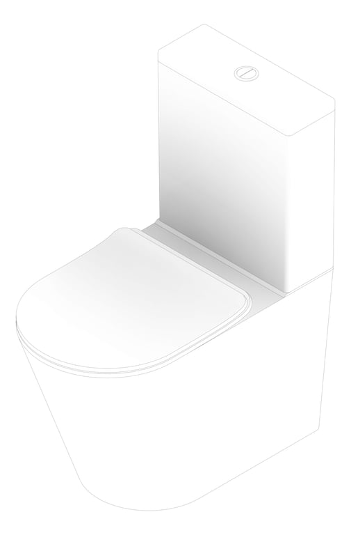3D Documentation Image of ToiletSuite WallFaced Plumbline Evo Slim