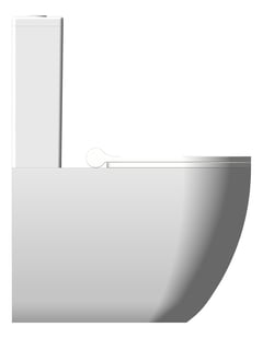 Left Image of ToiletSuite WallFaced Plumbline Sfera Rimless SlimSeat