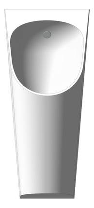 Front Image of Urinal WallHung Plumbline Progetto Zen