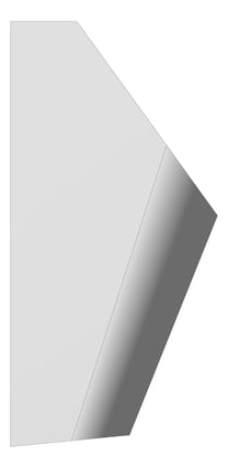 Left Image of Urinal WallHung Plumbline Progetto Zen