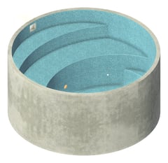 3D Presentation Image of Pool Precast Plungie Arena