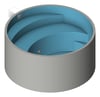 3D Shaded Image of Pool Precast Plungie Arena