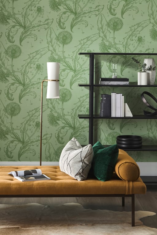 Dandelion_Celadon Green smaller.jpg Image of Porters Paints - Wallpaper - Dandelion