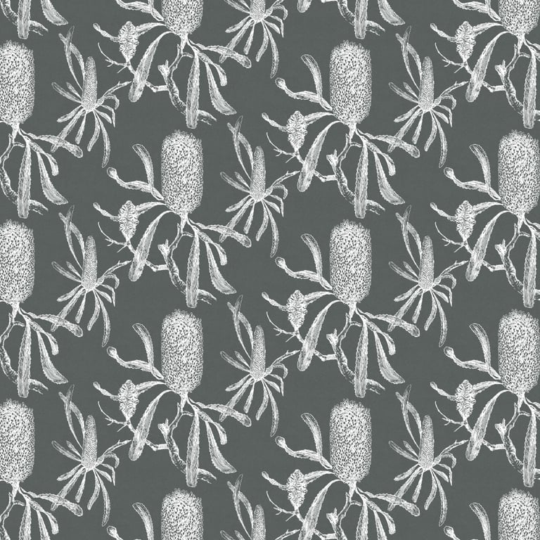 Navigate to Wallpaper PortersPaints Banksia Charcoal
