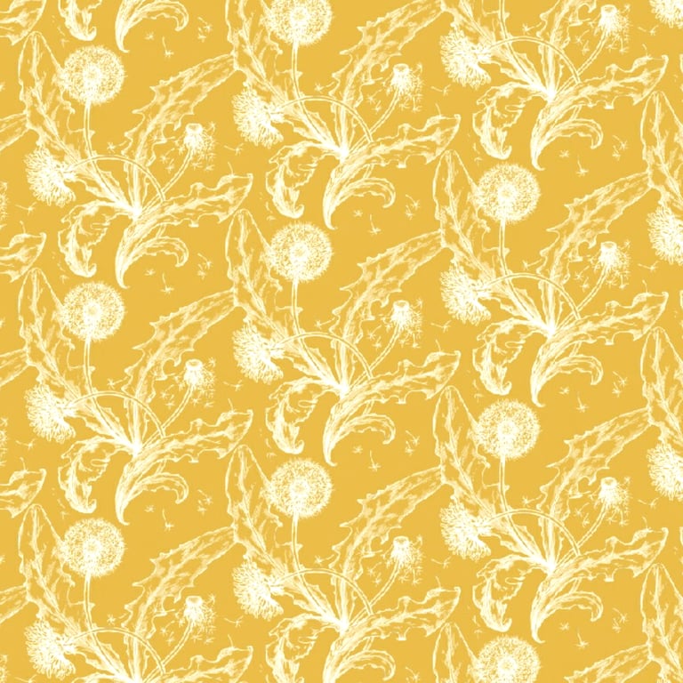 Wallpaper PortersPaints Dandelion Turmeric