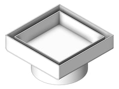 3D Shaded Image of Drain Shower RadiantAustralia Grate Square