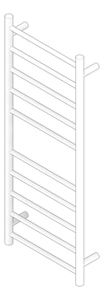 3D Documentation Image of TowelLadder Heated RadiantAustralia Round 10Bars
