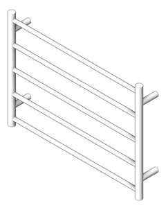 3D Shaded Image of TowelLadder Heated RadiantAustralia Round 5Bars