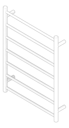 3D Documentation Image of TowelLadder Heated RadiantAustralia Round 7Bars