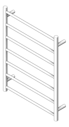 3D Shaded Image of TowelLadder Heated RadiantAustralia Round 7Bars