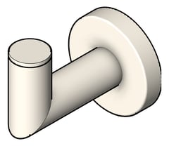 3D Shaded Image of RobeHook SurfaceMount Raymor BostonII